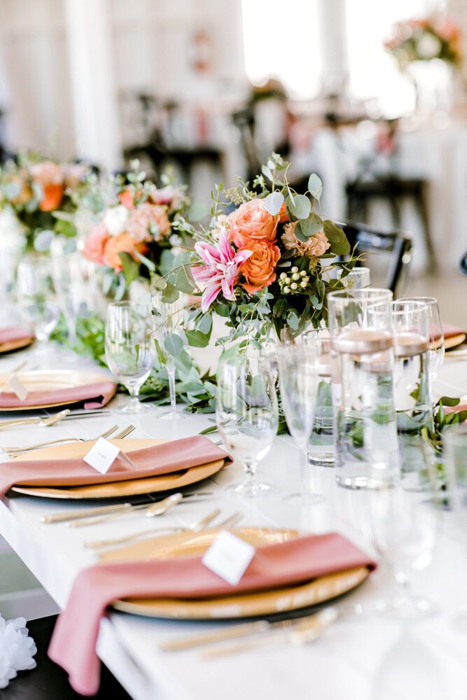 French wedding table setting.